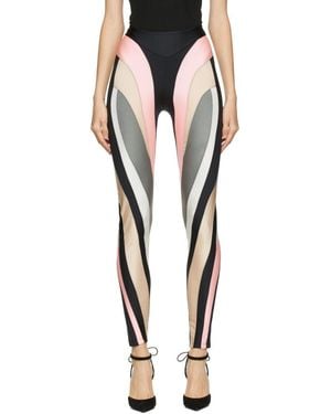Mugler Multicolour Spiral Leggings