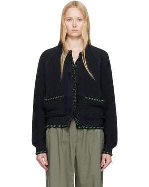 YMC ブラック Lotus カーディガン