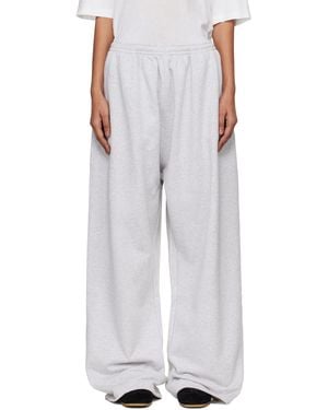 Acne Studios Fleece Logo Joggers - White