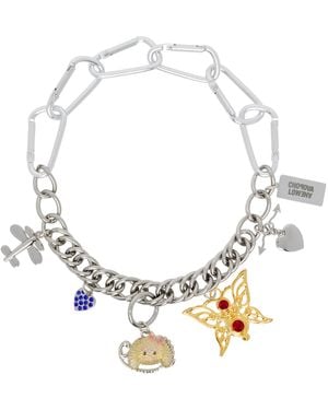 Chopova Lowena Lamb And Friends Carabiner Necklace - Metallic