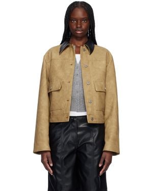 Stand Studio Esther Faux-Leather Jacket - Black
