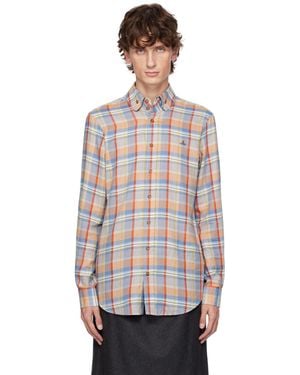 Vivienne Westwood ブルー& Two Button Krall シャツ - マルチカラー