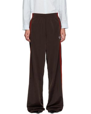 Martine Rose Wide Leg Track Pants - Black