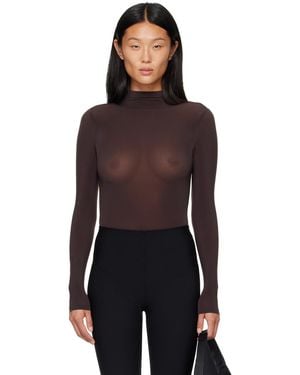 Wolford Buenos Aires String Bodysuit - Purple