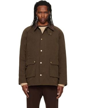 DUNST Waxed Cotton Hunting Jacket - Brown