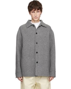Jil Sander Wool Overshirt - Grey