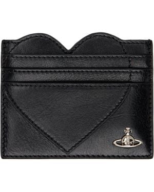 Vivienne Westwood Heart Card Holder - Black
