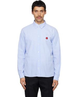 KENZO Paris 'Boke Flower' Embroidered Casual Shirt - White