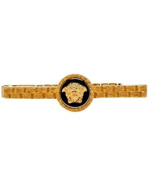 Versace Gold Medusa Tie Pin - Metallic