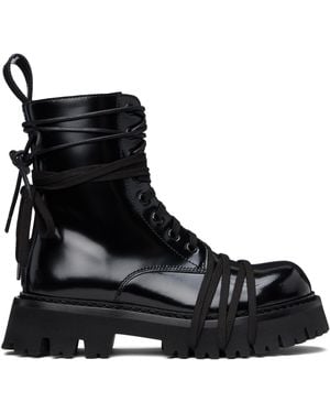 Moschino Biker Boots - Black
