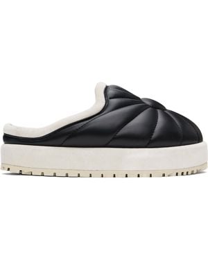 PDF Sole Uranus Leather Slippers - Black