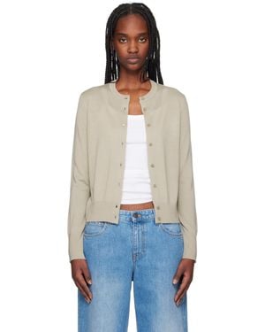 Filippa K グレー メリノウール ショート カーディガン - ブルー