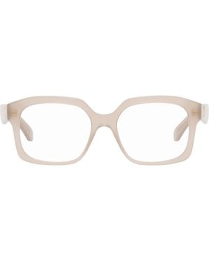 Loewe Taupe Anagram Glasses - Brown