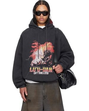 Lu'u Dan 'Year Of The Horse' Oversized Hoodie - Grey