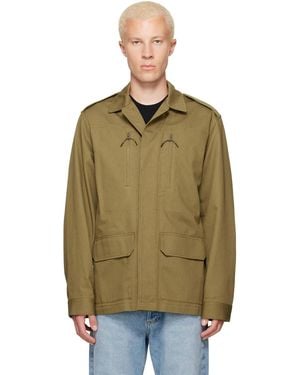 A.P.C. Khaki Military-Style Jacket - Green