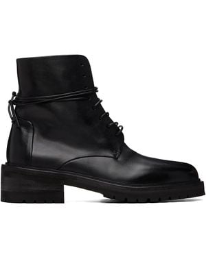 Marsèll Calzone Soft Pebbled Leather Boots - Black