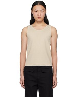 lesugiatelier Cut Out Tank Top - Black