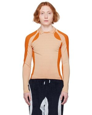 Saul Nash Drop Stitch Polo - Blue