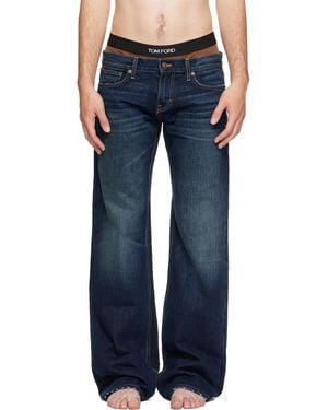 Raimundo Langlois Bootcut Jeans - Blue