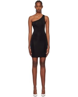 Louisa Ballou Plunge Minidress - Black