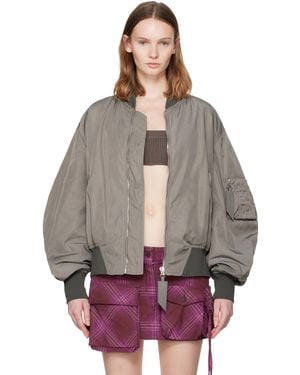The Attico Anja Bomber Jacket - Multicolour