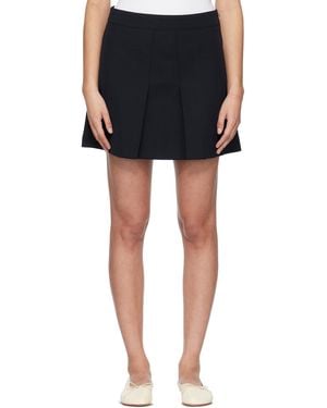 A.P.C. Pleated Miniskirt - Black