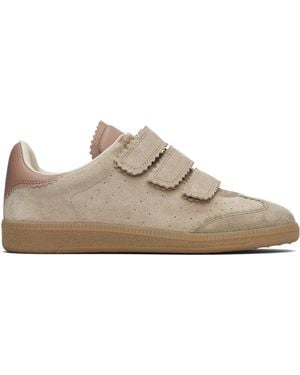 Isabel Marant Taupe Beth Trainers - Black