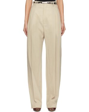 Wardrobe NYC Pantalon Léger Noir À Taille Mi-Haute - Neutre