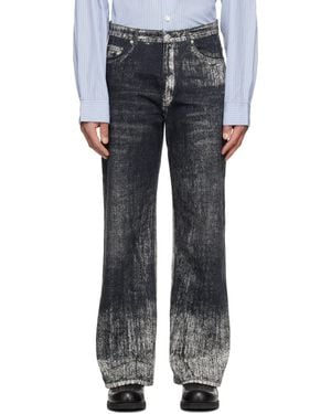 CAMPERLAB Paint Print Jeans - Black
