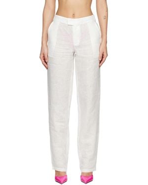 Louisa Ballou Cruise Trousers - White