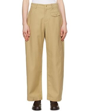 Rag & Bone Renata Cotton Twill Utility Trousers - Natural
