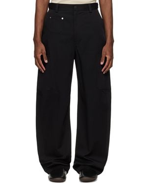 Givenchy Embroidered Paris' Couture Seam Pants - Black