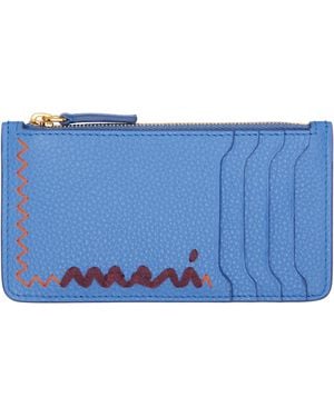 Marni Zipped Card Holder - Blue