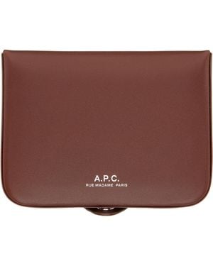 A.P.C. Josh Bifold Wallet - Brown