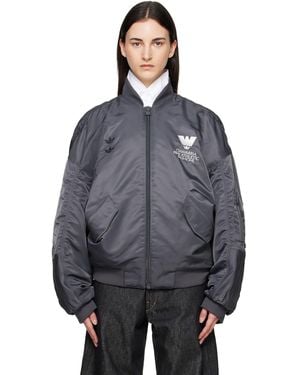 Willy Chavarria Adidas Originals Edition Bomber Jacket - Blue
