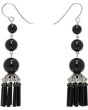 Sophie Buhai Triplet Flamenco Earrings - Black