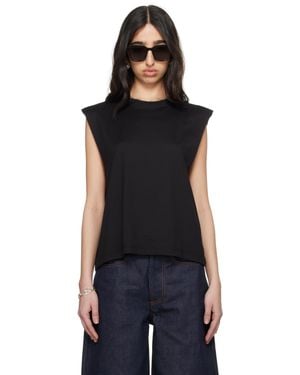Meta Campania Collective Nat Tank Jersey Cotton Surfer T-Shirt - Black