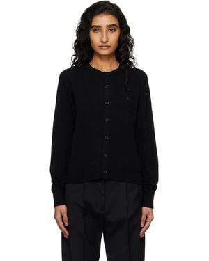 Acne Studios Fitted Yak Wool Cardigan - Black