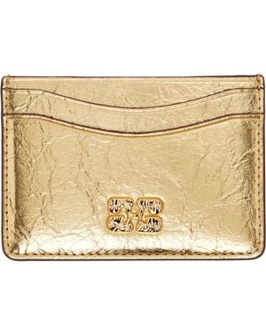 Ganni Bou Metallic Card Holder