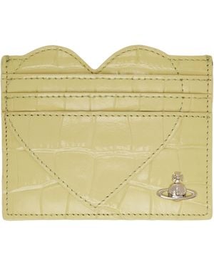 Vivienne Westwood Heart Card Holder - Yellow
