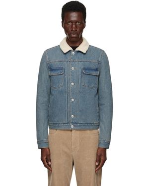 A.P.C. Blouson Justin Bleu En Denim