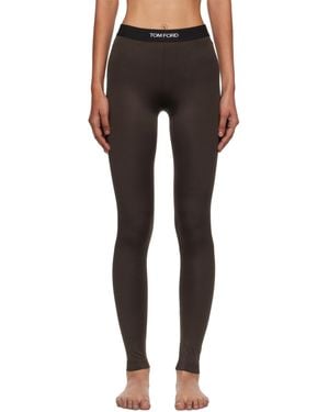 Tom Ford Lustrous Jersey Signature Leggings - Black