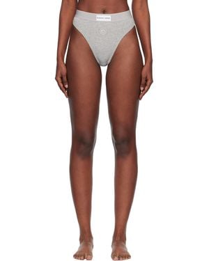 Marine Serre Moon Logo Stretched Jersey High-Waist Briefs - Multicolour