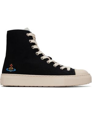 Vivienne Westwood High Top Plimsoll Trainers - Black
