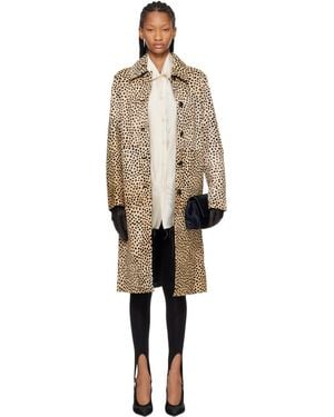 Rohe Tan Cheetah Pony Hair Coat - Natural