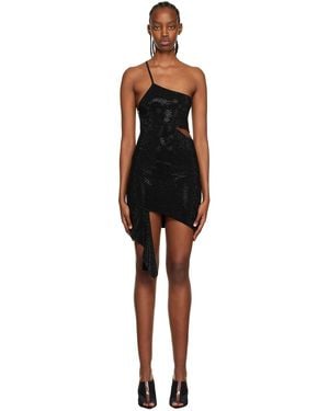 ANDREADAMO Andreādamo Full Strass Minidress - Black