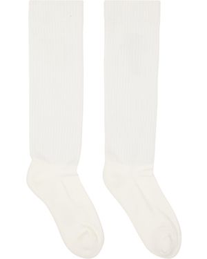 Rick Owens Tower Pentagram Socks - White