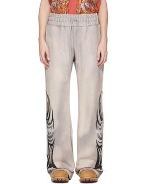 Who Decides War Taupe Winged Joggers - White