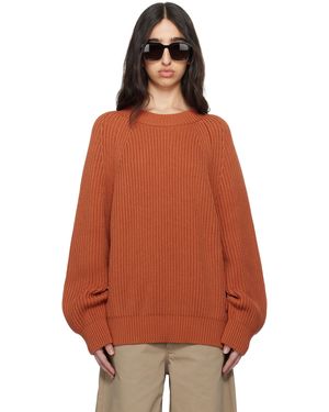 Meta Campania Collective オレンジ Michel Exaggerated リブ コットン クルーネックセーター