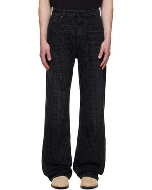 Balmain Monogram Loose Jeans - Black
